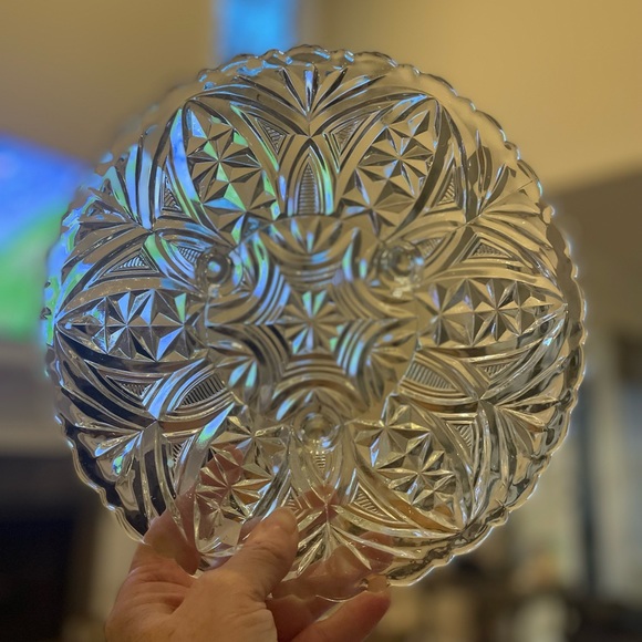 1940s anchor hocking footed bowl - Picture 2 of 6